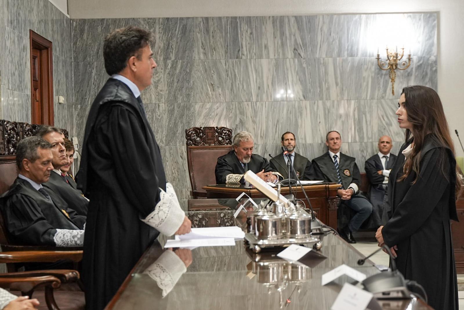 Imágenes del acto de jura de jueces y nuevos magistrados celebrado en el TSJC