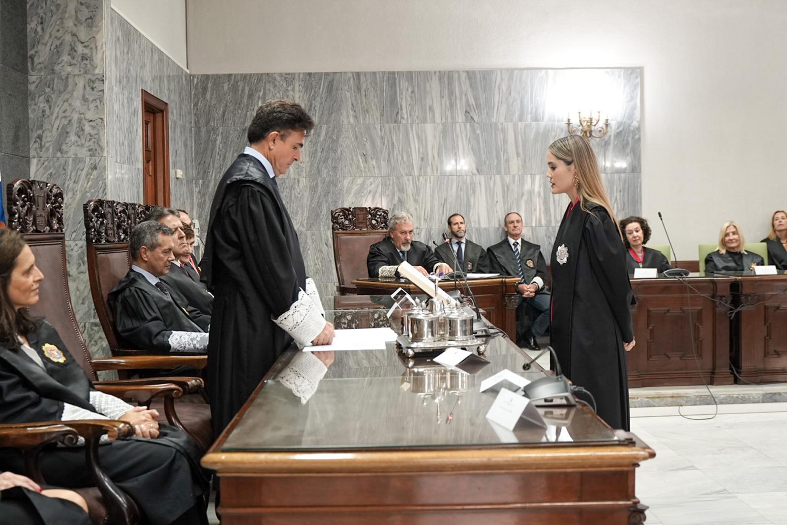 Imágenes del acto de jura de jueces y nuevos magistrados celebrado en el TSJC