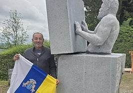 La pieza Extracción ganó el concurso escultórico por los 50 años del Parque-Museo de Granito, en Saint-Michel-de-Montjoie, en Normandía.