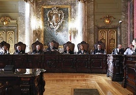 Imagen tomada durante la vista pública que celebro el Supremo el pasado 29 de mayo sobre los menores migrantes asilados.