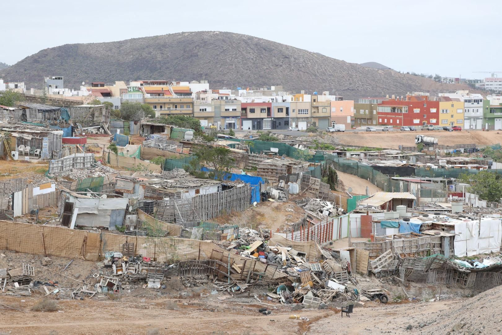 La situación de chabolismo en Ladera Alta, en imágenes