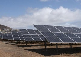 Parque solar de la empresa Naturgy en el municipio de Agüimes.
