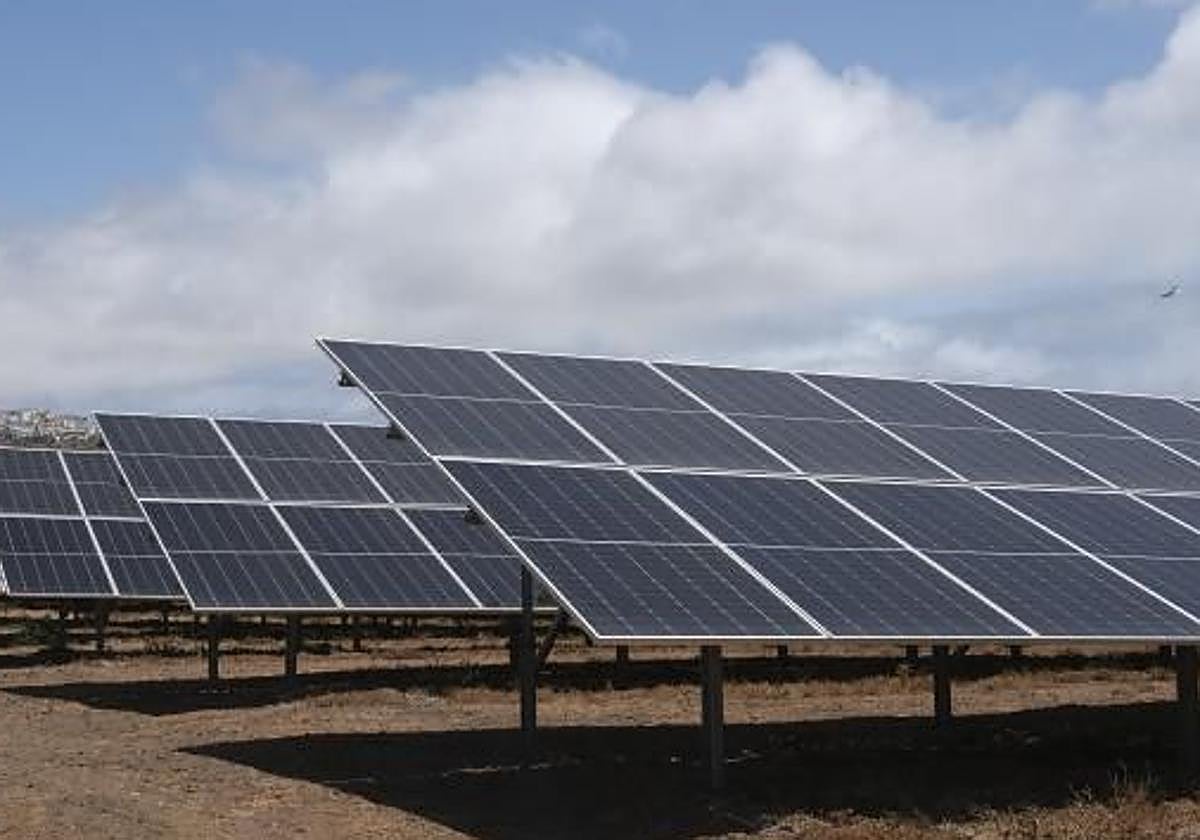 Parque solar de la empresa Naturgy en el municipio de Agüimes.