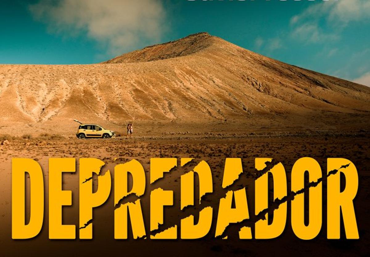 Cartel de la serie con las dos amigas protagonistas en una montaña del municipio de La Oliva.