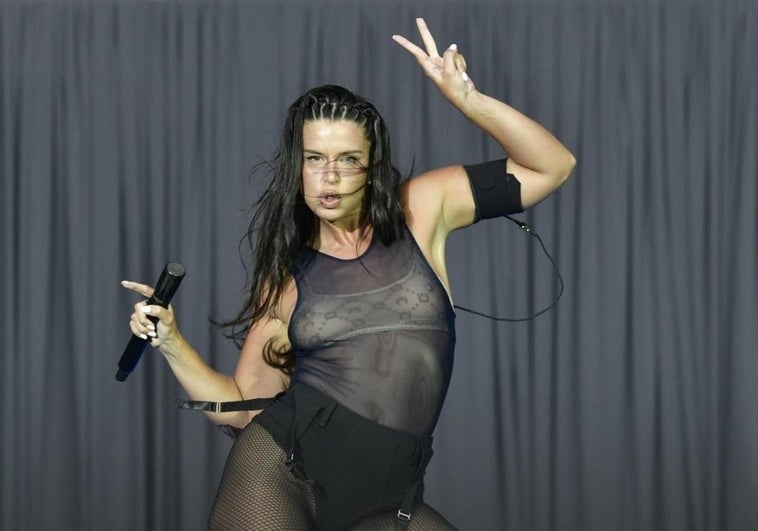 Nathy Peluso, durante su concierto de este viernes en el Granca Live Fest.
