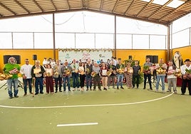 Premiados y homenajeados este domingo en la XXVI Fiesta de la Cebolla de Gáldar.