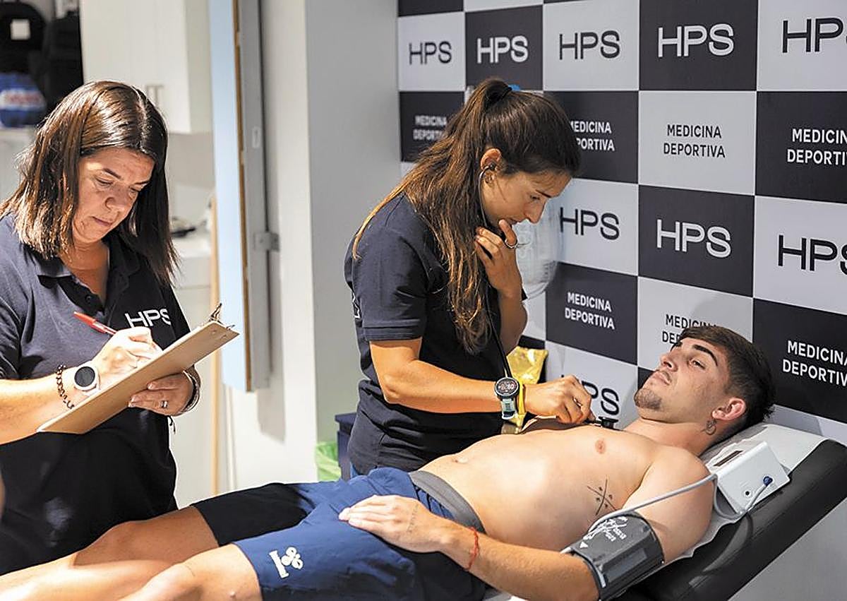 Imagen secundaria 1 - 1. Reconocimiento médico Iñaki González. 2. Diego Martín. 3. Johan Guedes.