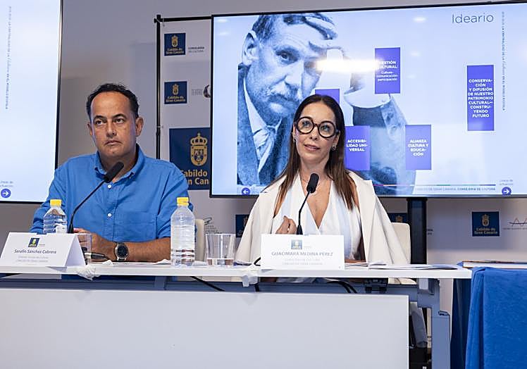 Guacimara Medina y Serafín Sánchez, este martes.