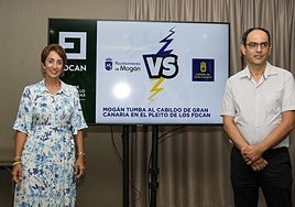 La alcaldesa, Onalia Bueno, que dio a conocer la sentencia este martes junto al edil de Obras, Ernesto Hernández.