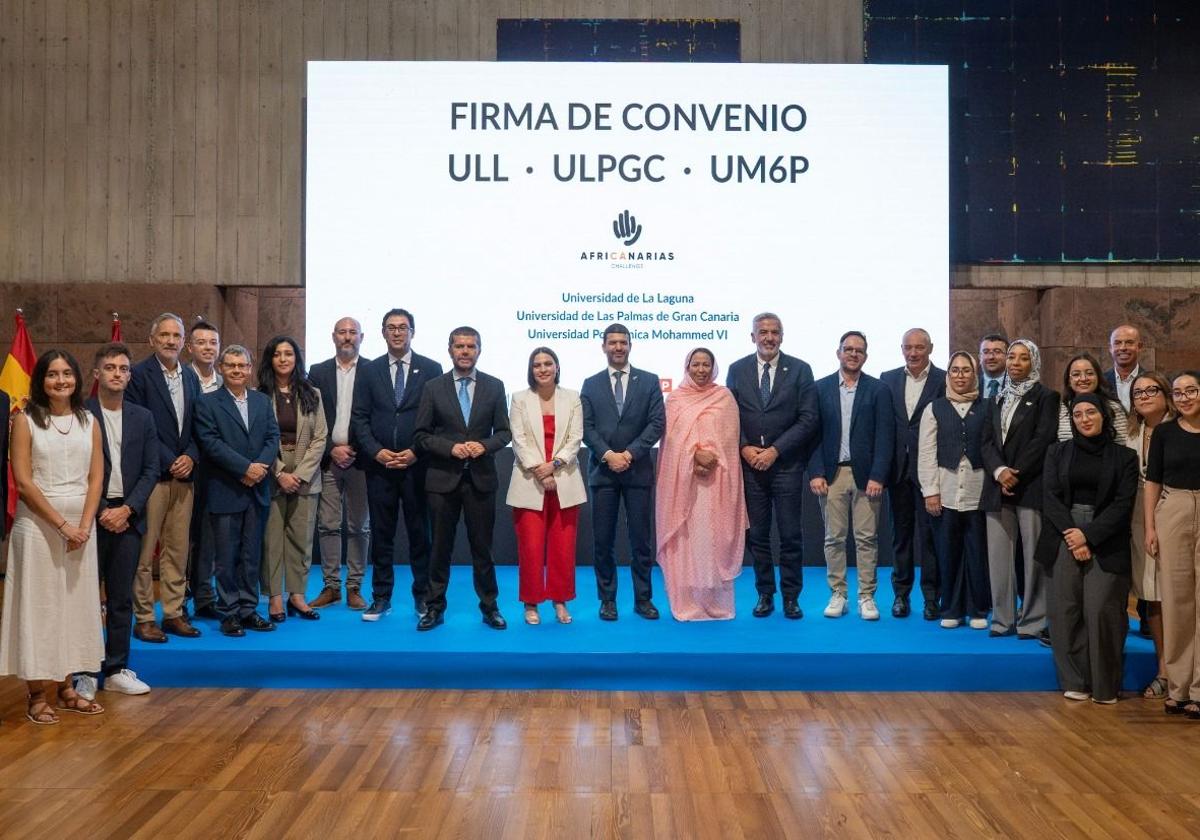 Las universidades públicas canarias y la Mohamed VI Politécnica firman un acuerdo de colaboración.
