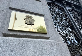 Fachada del Consejo General del Poder Judicial.