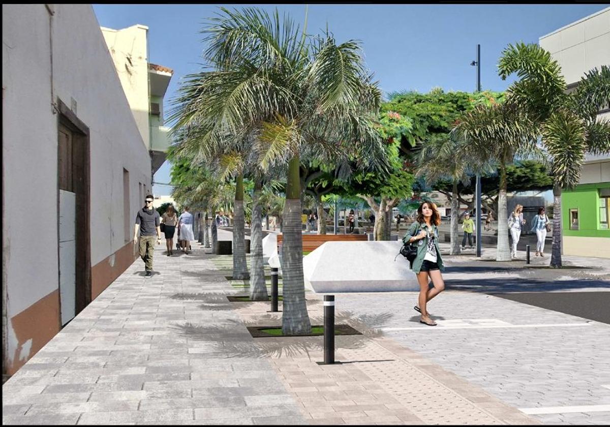 Recreación de cómo quedará el tramo de la Avenida de las Américas en el que se actuará.