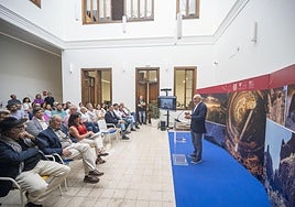 Antonio Morales en la celebración del sexto aniversario del Paisaje Cultural.