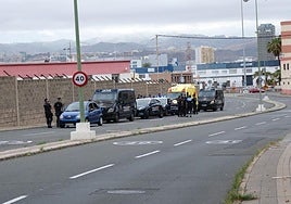 Imagen de Policía Nacional y una ambulancia del SUC en la zona donde ocurrieron los hechos.
