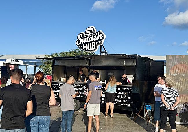 Piesto de Smash hub en el Burger Festival Las Palmas