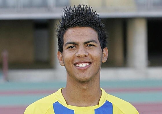 Viera, en su etapa de filiales de la UD Las Palmas.