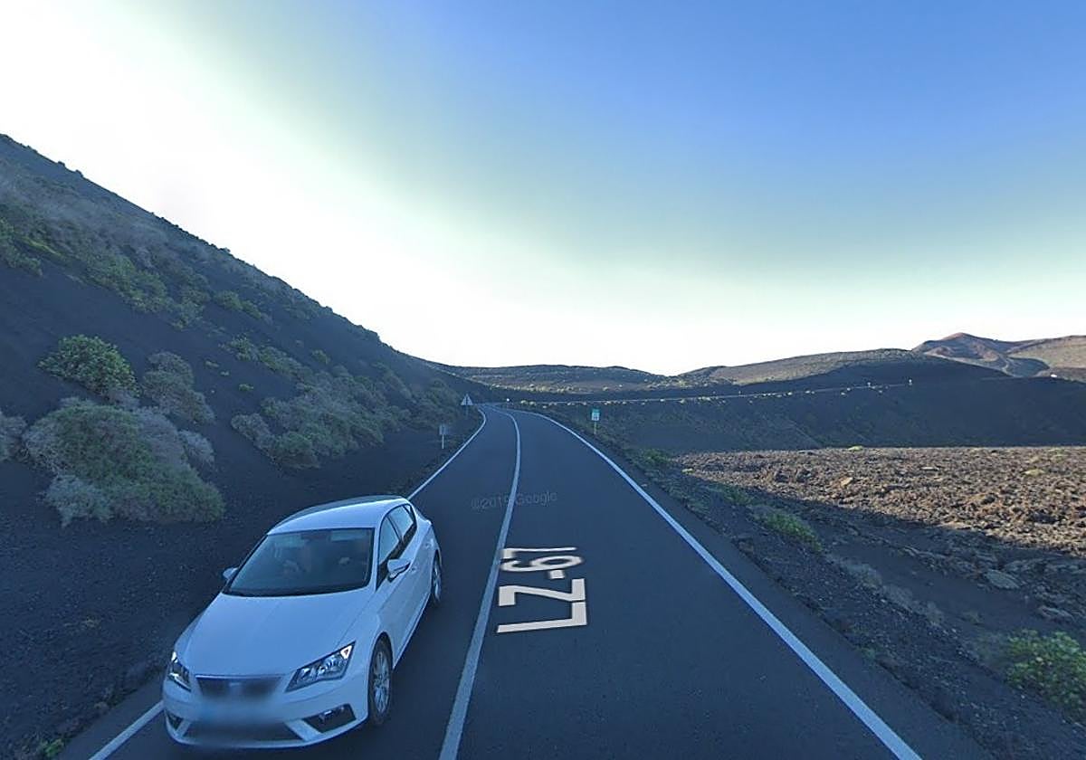 Imagen de la LZ-67, la carretera que se ha colado entre las 15 más 'multonas' del país.