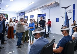 Gafas de realidad virtual en el Museo de la Pesca.