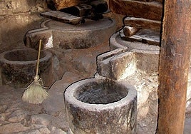 Interior del molino de aceite de El Valle, en Santa Lucía de Tirajana.
