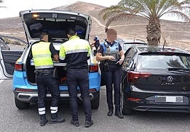 imagen de la actuación policial en Las Coloradas.