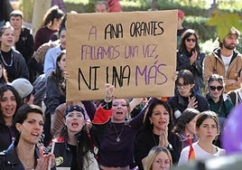 Imagen de una manifestación contra la violencia machista.