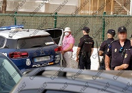 Miguel Gallego Pousada este jueves durante la reconstrución de los hechos.