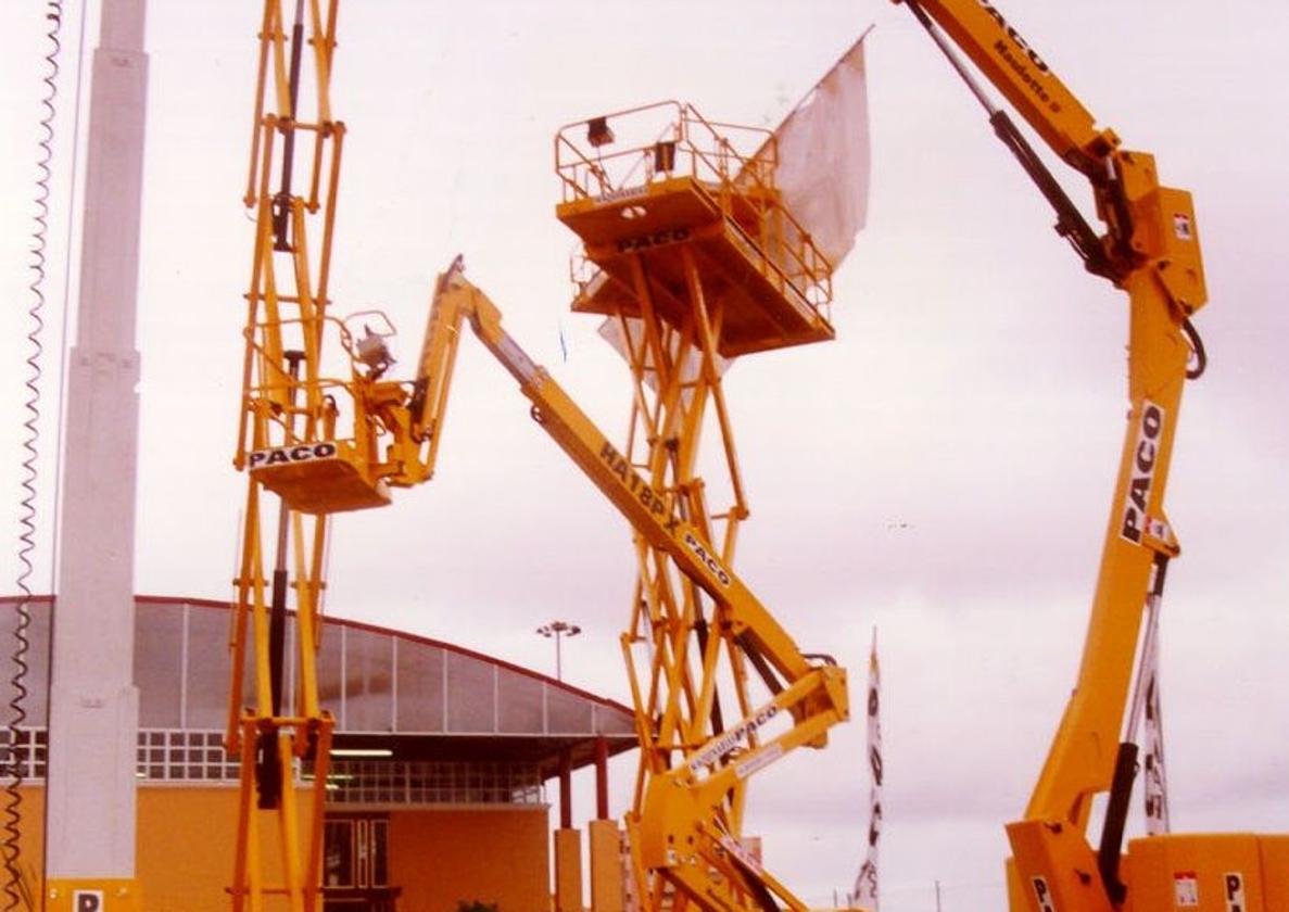 Imagen de archivo de maquinarias de la empresa.