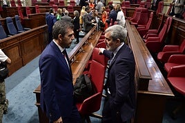 Domínguez (PP) y Clavijo (CC).