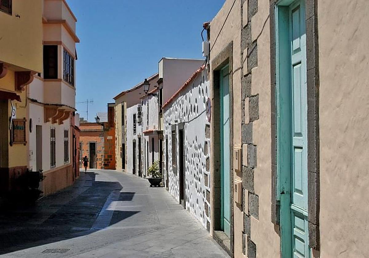 Imagen de archivo del casco histórico de Agüimes.