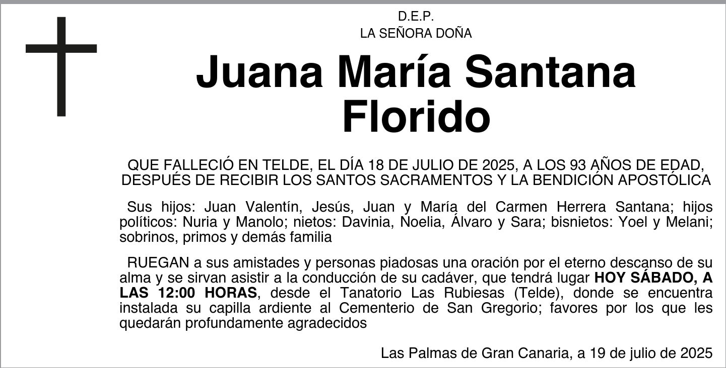 Juana María Santana Florido