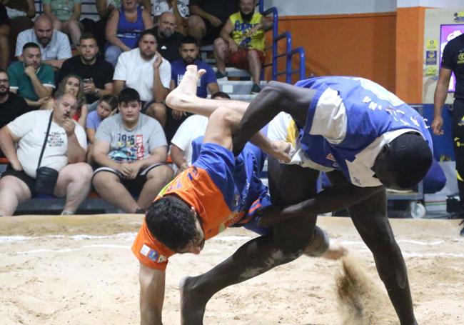 Pardelera de Ndour, en una de las pocas acciones vistosas en San Mateo.