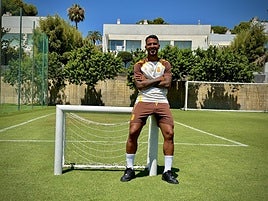 Jonathan Viera, después de la entrevista.