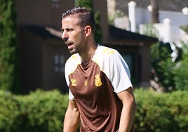 Luis García, en el Atalaya Park donde se está entrenando la UD Las Palmas.
