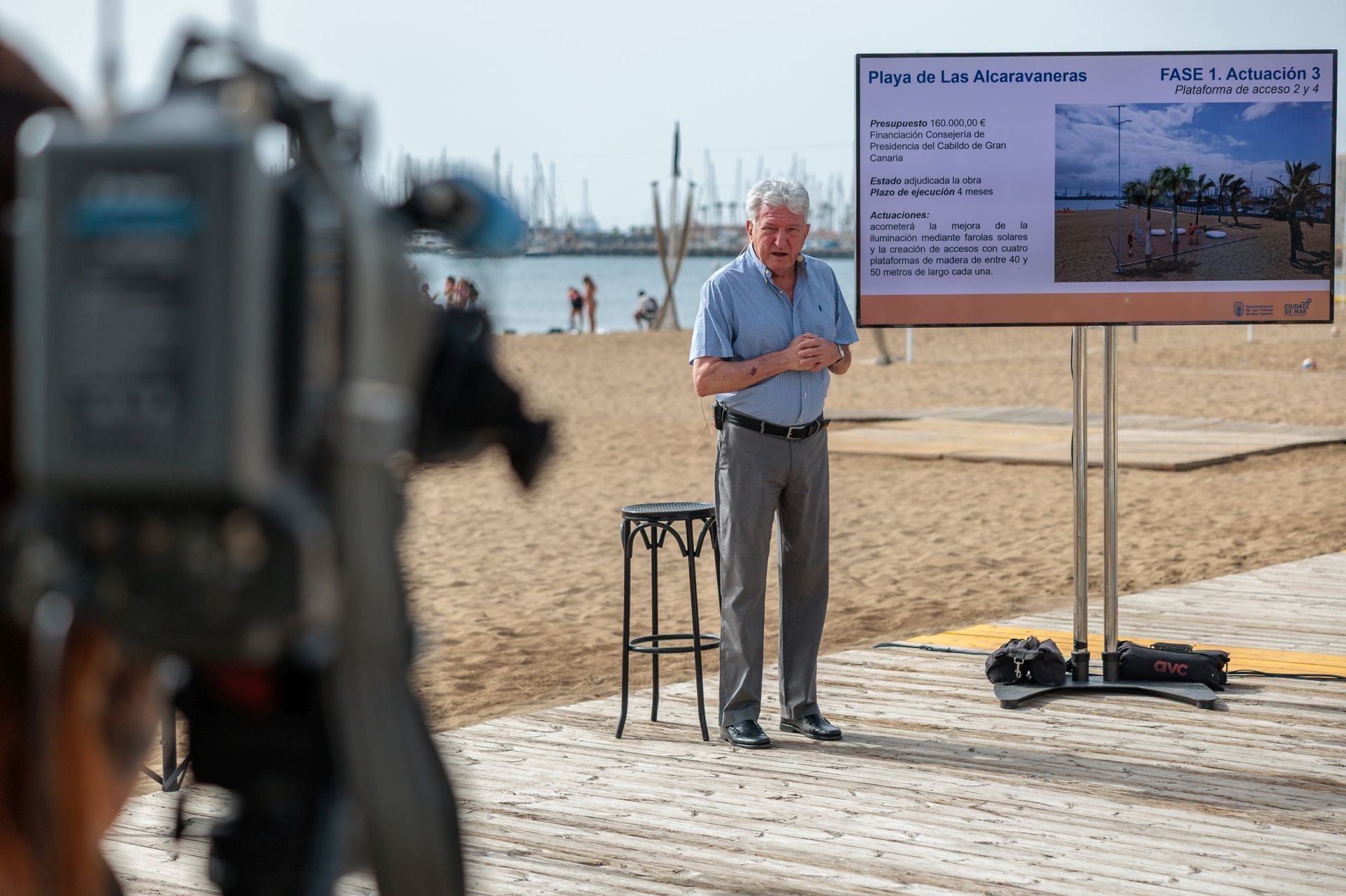 Imagen de Pedro Quevedo el pasado viernes en Alcaravaneras.