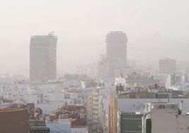 Día de calima en Las Palmas de Gran Canaria.