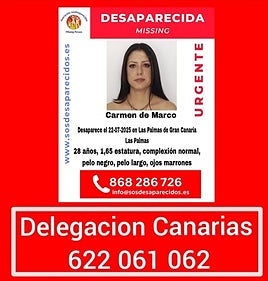 Buscan a Carmen de Marco, una joven de 28 años desaparecida en Las Palmas de Gran Canaria
