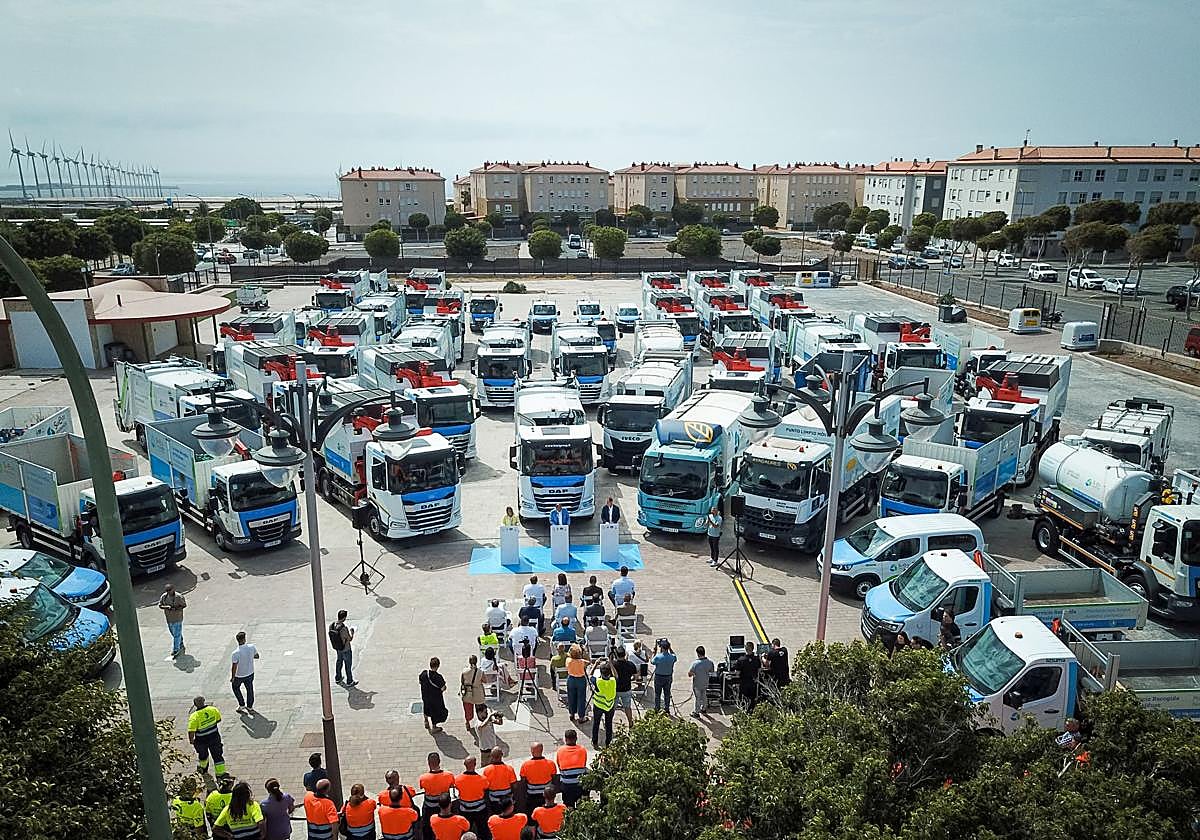 Imagen de archivo de la flota de recogidos de residuos del sureste.