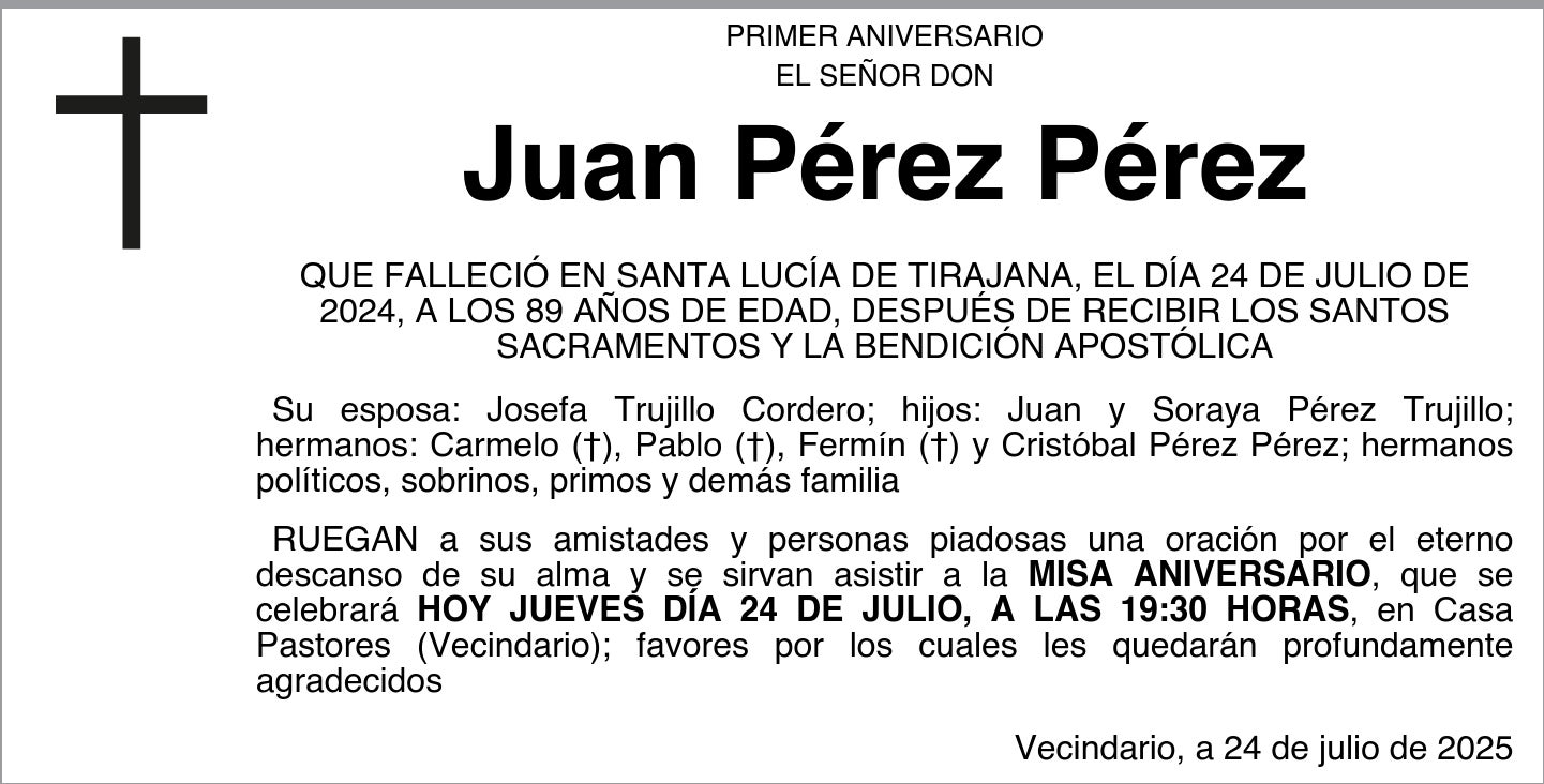 Juan Pérez Pérez
