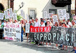 Imagen de una protesta reciente de los vecinos de Las Torres.
