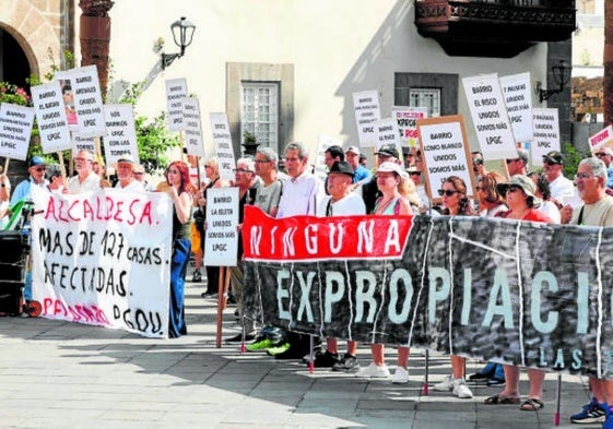 Imagen de una protesta reciente de los vecinos de Las Torres.
