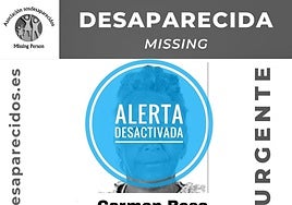Desactivan la alerta de desaparecida de Carmen Rosa.