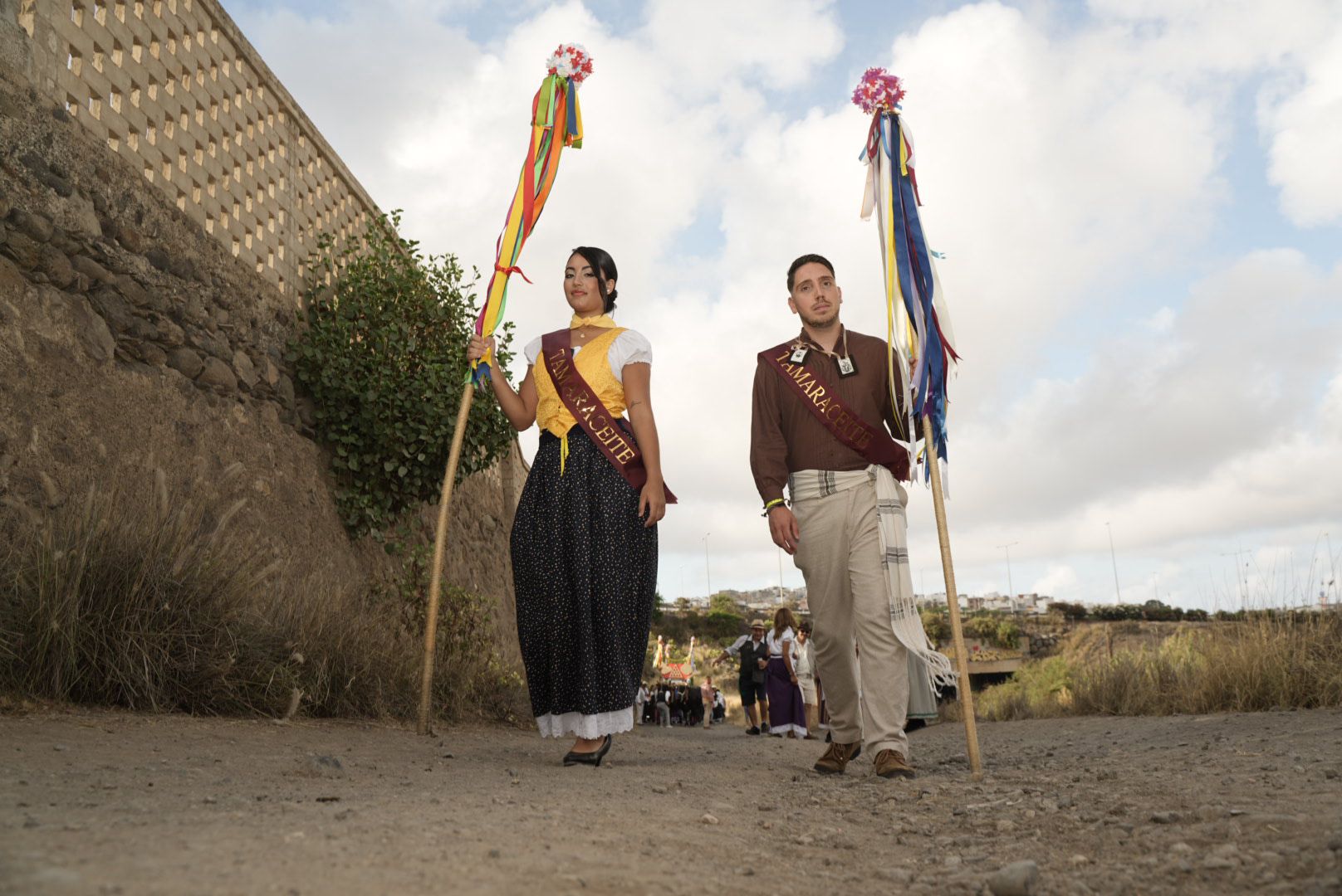 Carretes y romeros por el Camino Viejo de San Lorenzo