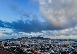 Cielos nubosos en la capital grancanaria.