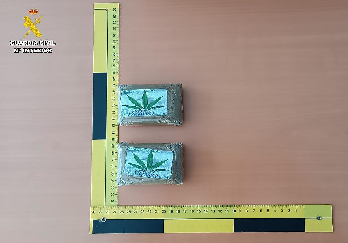 Droga incautada en Vecindario.