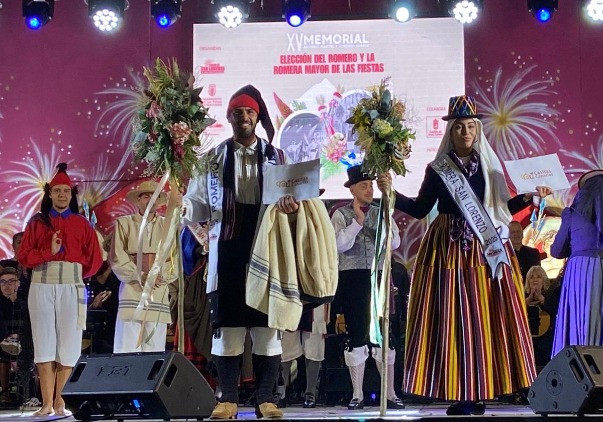 Fernando Santana and Neisha Ajwani, the Rosary Bearers of the San Lorenzo Festival