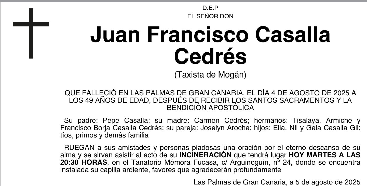 Juan Francisco Casalla Cedrés