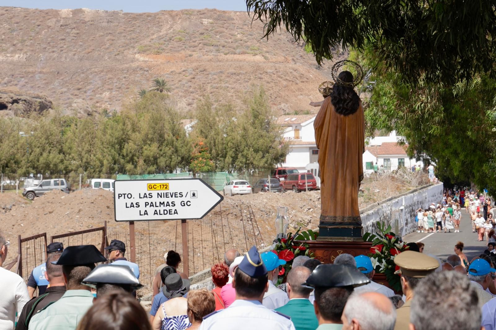 Así lució la procesión del Encuentro en Agaete