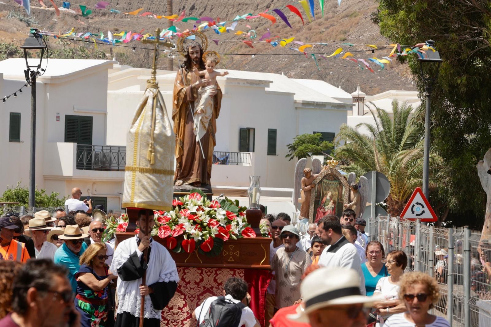 Así lució la procesión del Encuentro en Agaete