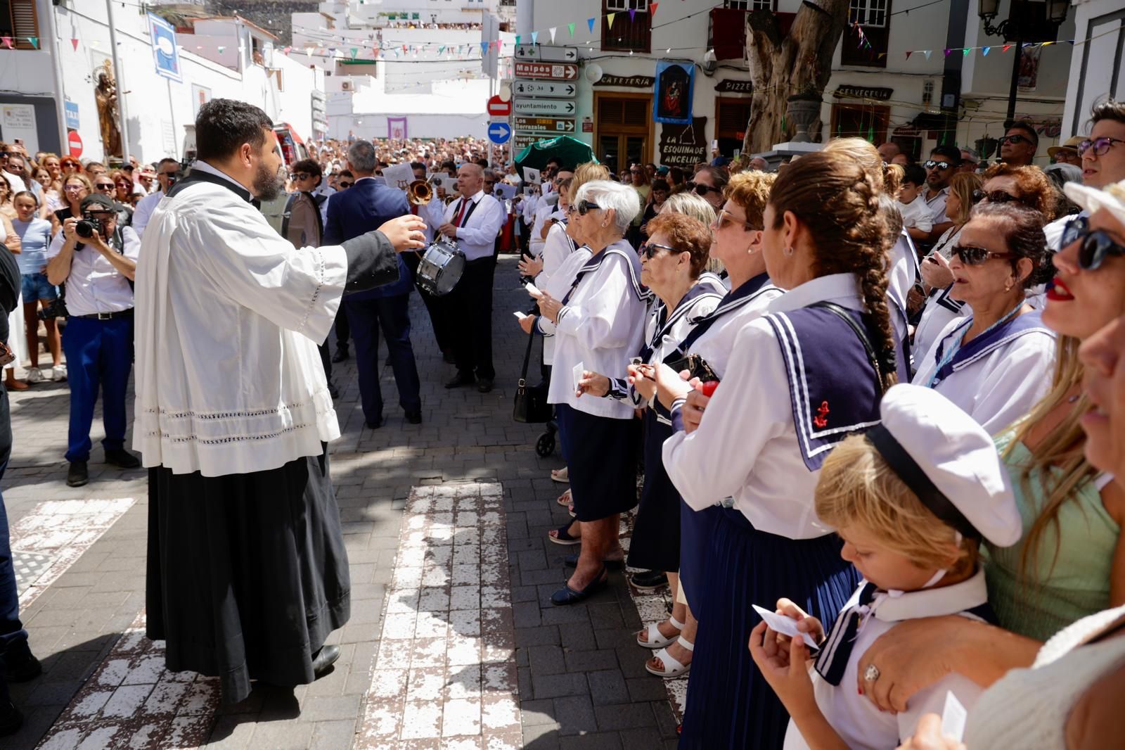 Así lució la procesión del Encuentro en Agaete