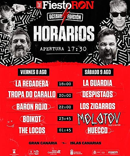 Cartel del FiestoRon 2025.